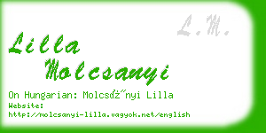 lilla molcsanyi business card